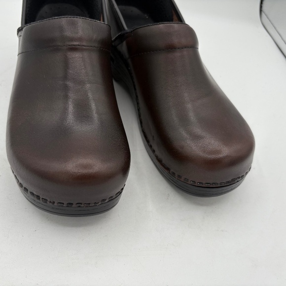 Dansko Cordovan Cabrio Brown Leather Slip On Orthopedic Clog 9.5-10 EU 40 - Picture 4 of 16